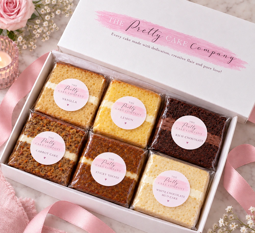 cake sample boxes